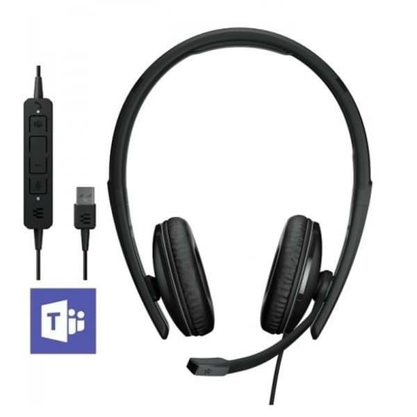 Hodetelefoner med Mikrofon Epos 1000221 Svart