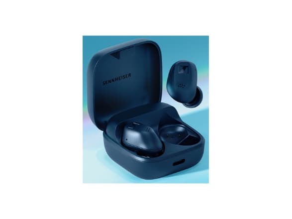 Sennheiser ACCENTUM - True wireless-hodetelefoner med mikrofon - i øret - Bluetooth - aktiv støydemping - blå