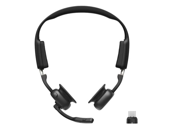 SHOKZ Openmeet, Trådlös, Kontor/callcenter, 78 g, Headset, Svart