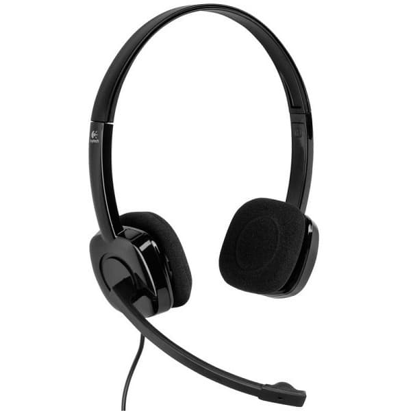 Logitech H151-hovedtelefoner med mikrofon, sort