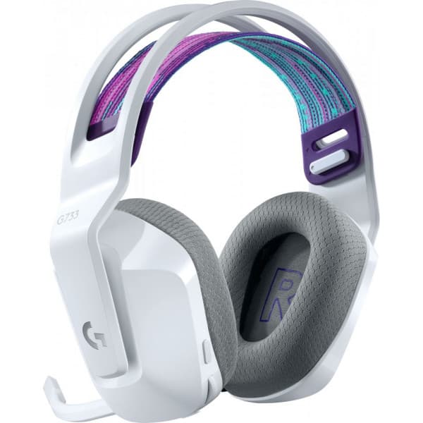 Logitech G733 Lightspeed -langattomat pelikuulokkeet, valkoinen