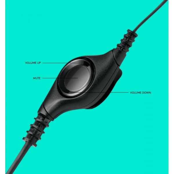 Logitech H390 headsetmikrofon, sort