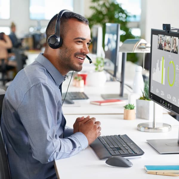 Logitech H390 headsetmikrofon, sort