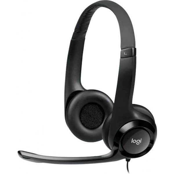 Logitech H390 headsetmikrofon, sort
