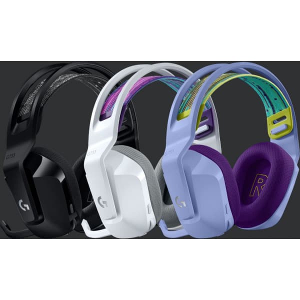 Logitech G733 Lightspeed trådlösa spelhörlurar, lila