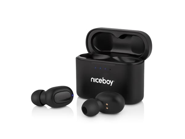 Niceboy HIVE Podsie 3 Black, Langaton, Puhelut/Musiikki, 20 - 20000 Hz, Kuulokkeet, Musta