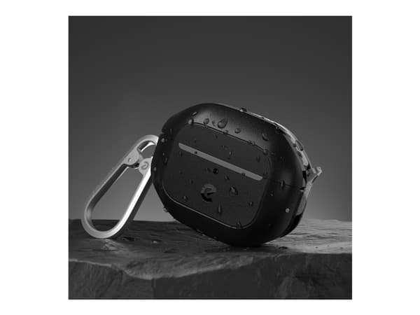 Keybudz Element - Langaton kuulokkeiden latauskotelo - hiilimusta - Apple AirPods -laitteille (3. sukupolvi)