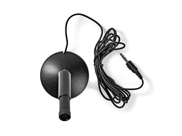 Nedis MICSJ100BK, Bordsmikrofon, -30 dB, 50 - 16000 hz, 2200 O, 58 dB, 110 dB