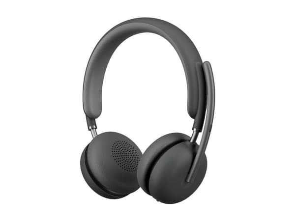 Logitech Zone Wireless 2 - Hodesett - on-ear - Bluetooth - trådløs - aktiv støydemping - grafitt - Certified for Microsoft Teams