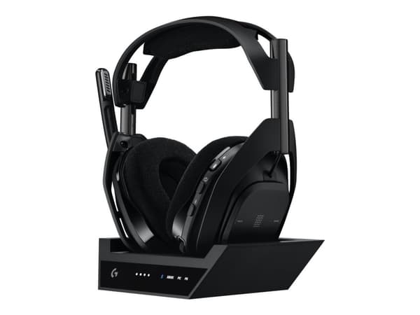 Logitech G Astro A50 X - Headset - fullstorlek - Bluetooth / LIGHTSPEED - trådlös - vit