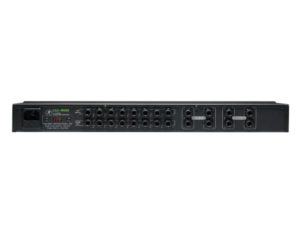Mackie HM-800, 0,005 %, -67 dB, 40 000 ohm (O), 47 ohm (O), 19 dB, 20 - 20 000 Hz