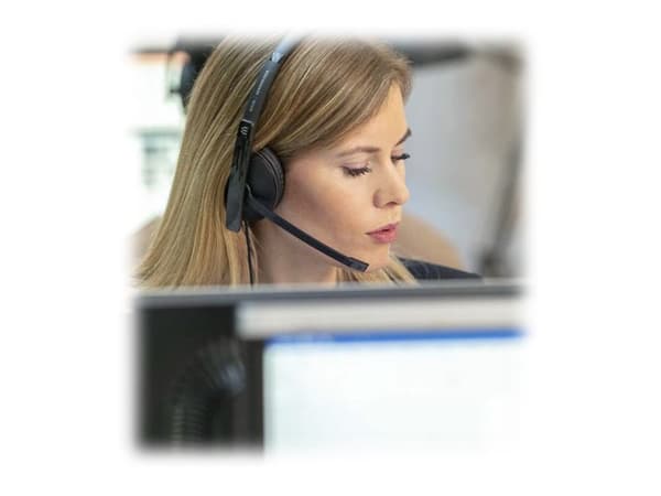 EPOS ADAPT 135T USB II - ADAPT 100 Series - headset - på örat - kabelansluten - USB, 3,5 mm kontakt - svart - Certifierad för Microsoft-teams, Optime