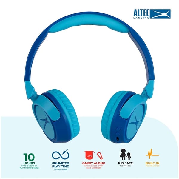 Altec Lansing Trådlösa hörlurar för barn On-Ear - Blå