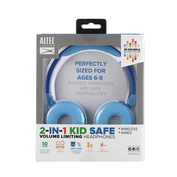 Altec Lansing Trådlösa hörlurar för barn On-Ear - Blå