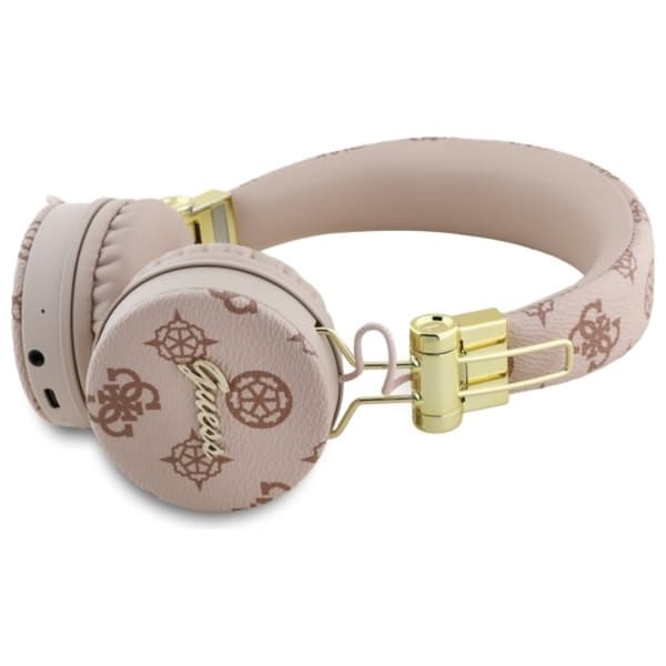 Guess Bluetooth On-Ear ENC Hörlurar Peony Script Round Shape