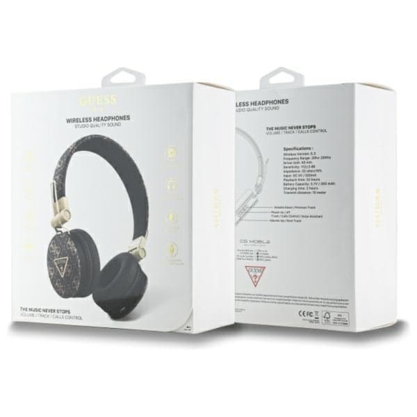 Guess Bluetooth On-Ear ENC Hörlurar 4G Triangle Round Shape