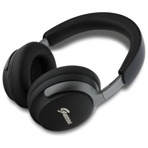 Guess Bluetooth On-Ear ANC Hörlurar Metal Script Logo - Svart