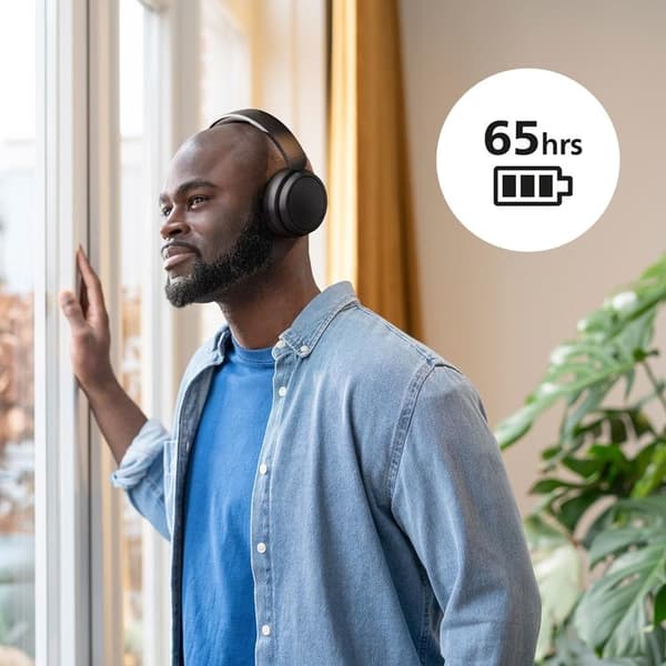 PHILIPS Trådlösa On-Ear Hörlurar,65h Speltid - Vit