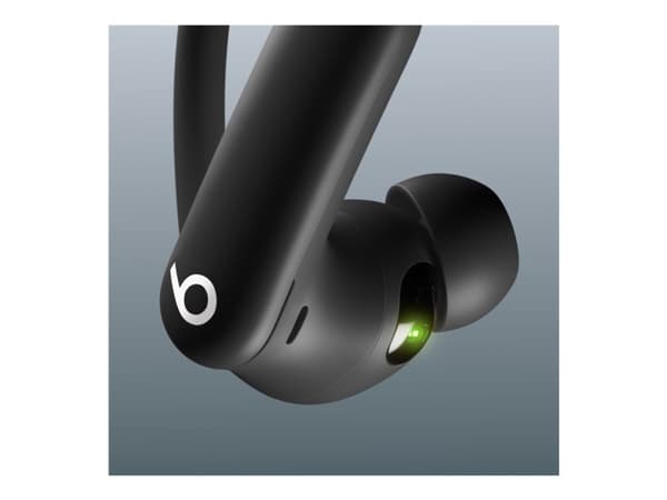 Beats Powerbeats Pro 2 - Todelliset langattomat kuulokkeet mikrofonilla - in-ear - over-ear - Bluetooth - aktiivinen melunvaimennus - sysimusta