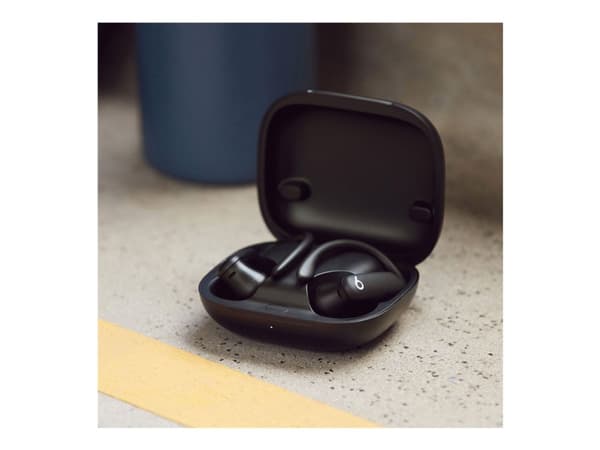 Beats Powerbeats Pro 2 - Todelliset langattomat kuulokkeet mikrofonilla - in-ear - over-ear - Bluetooth - aktiivinen melunvaimennus - sysimusta
