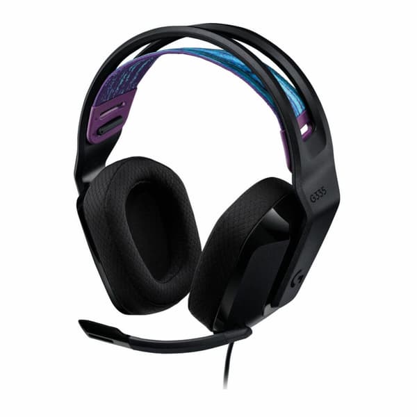 Hovedtelefoner med mikrofon Logitech 981-000978 Sort