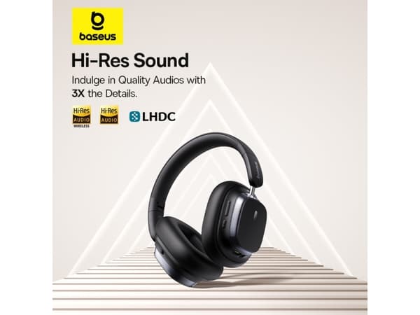 Baseus H1s, Trådløs, 20 - 20000 Hz, Samtaler/musikk, Hodesett, Hvit