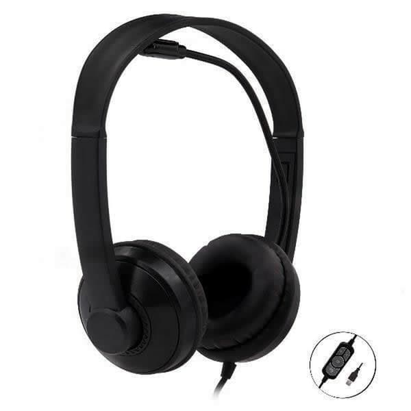 Hodetelefoner med Mikrofon Nilox NXAU0000001 Svart