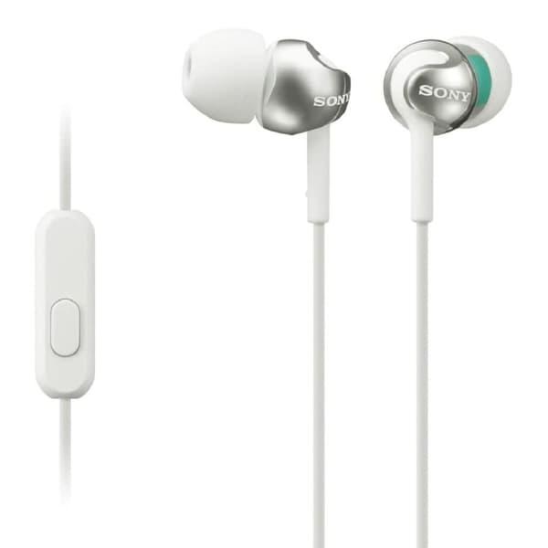 Knapphörlurar Sony MDR-EX110AP 3,5 mm Vit