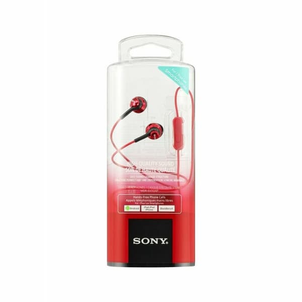 Kuulokkeet mikrofonilla Sony MDR-EX110AP Punainen