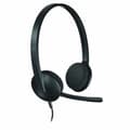 Pikkukuva 8 / 11: Kuulokkeet mikrofonilla Logitech 981-000475 USB 1,8 m Musta (1 osaa)