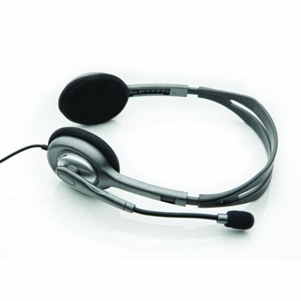 Kuulokkeet mikrofonilla Logitech 981-000271 2 x Jack 1,4 m Musta Harmaa