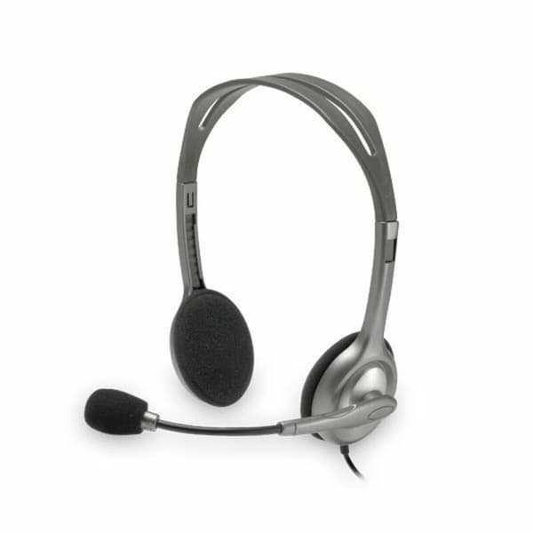 Kuulokkeet mikrofonilla Logitech 981-000271 2 x Jack 1,4 m Musta Harmaa