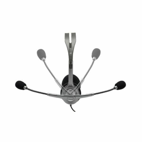 Kuulokkeet mikrofonilla Logitech 981-000271 2 x Jack 1,4 m Musta Harmaa