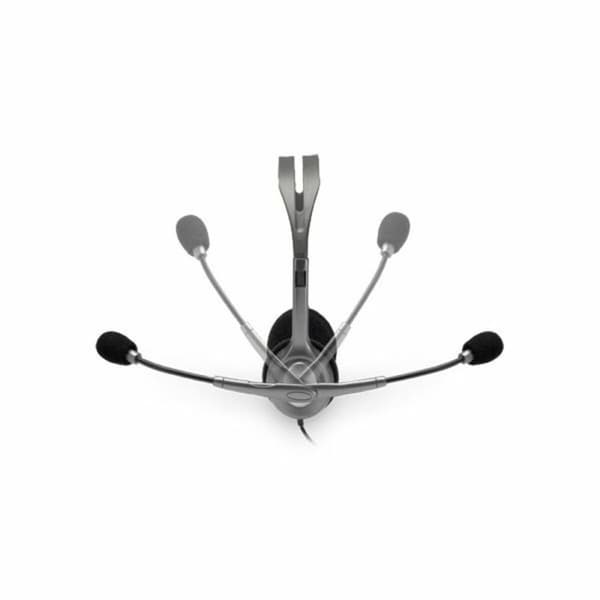 Kuulokkeet mikrofonilla Logitech 981-000271 2 x Jack 1,4 m Musta Harmaa