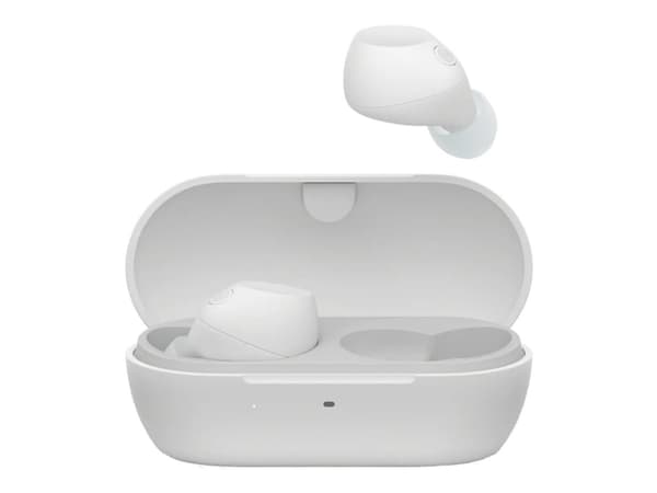 Sony WF-C710N - True wireless-hörlurar med mikrofon - inuti örat - Bluetooth - aktiv brusradering - vit