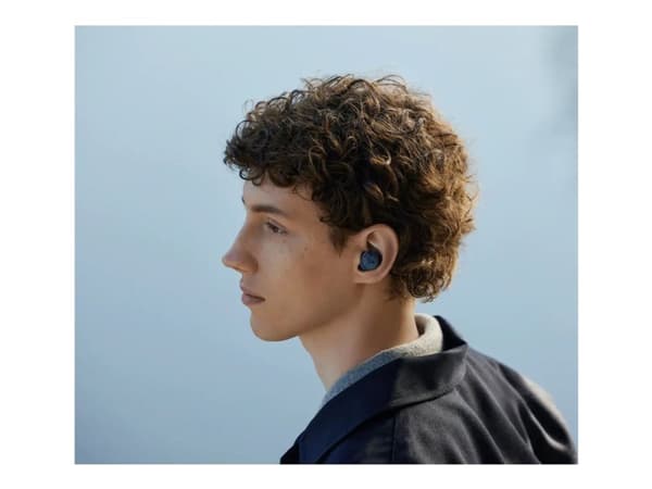 Sony WF-C710N - True wireless-hörlurar med mikrofon - inuti örat - Bluetooth - aktiv brusradering - glass blue