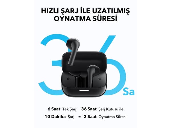 Soundcore A3994G11 K20i Kulaklik Siyah, True Wireless Stereo (TWS), Musik, Headset, Sort