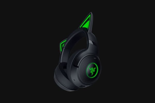Razer Kraken Kitty V2 BT, Langaton, Pelaaminen, 20 - 20000 Hz, 325 g, Kuulokkeet, Musta
