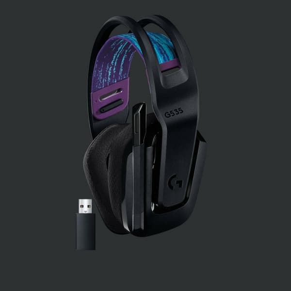 BEGAGNAD Hörlurar med mikrofon Gaming Logitech G535 Svart (Renoverade A)
