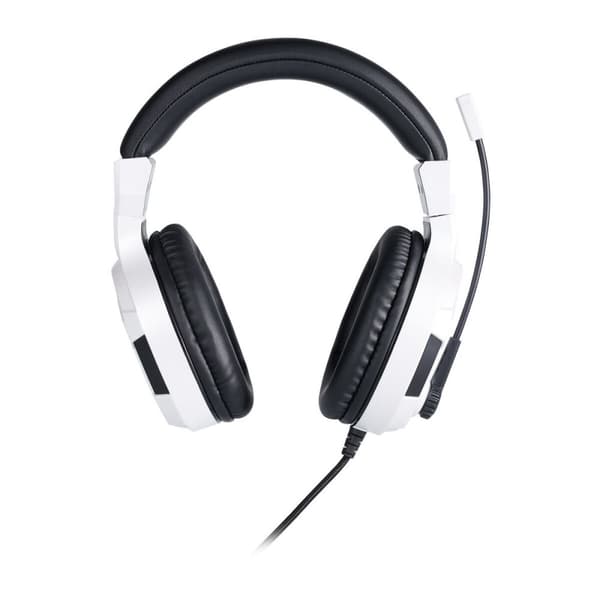 Gaming headset med mikrofon Big Ben Interactive PS4OFHEADSETV3WHITE Hvid Sort/Hvid