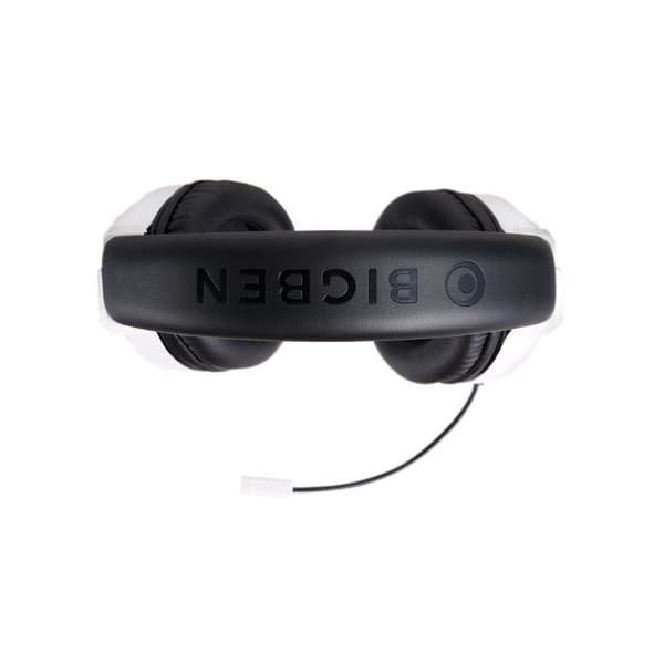 Gaming headset med mikrofon Big Ben Interactive PS4OFHEADSETV3WHITE Hvid Sort/Hvid