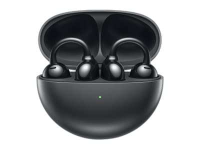 Huawei FreeClip - True wireless-hodetelefoner med mikrofon - åpent øre - over-øret-montering - Bluetooth - svart