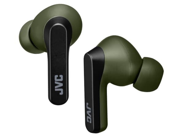 JVC HA-A9T - True wireless-hörlurar med mikrofon - inuti örat - Bluetooth - olivgrön, svart