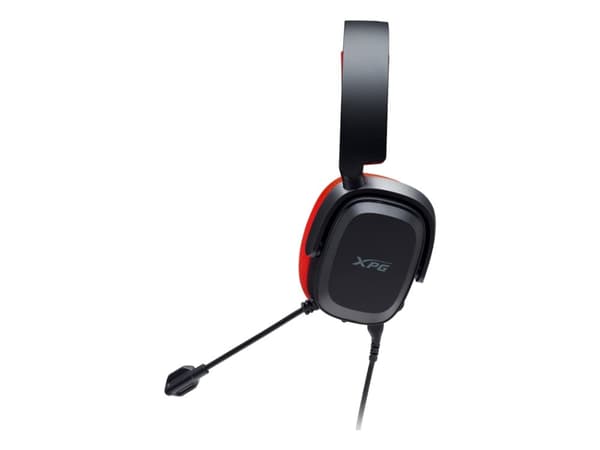 XPG PRECOG STUDIO, Kabel, Spela, 300 g, Headset, Svart, Röd