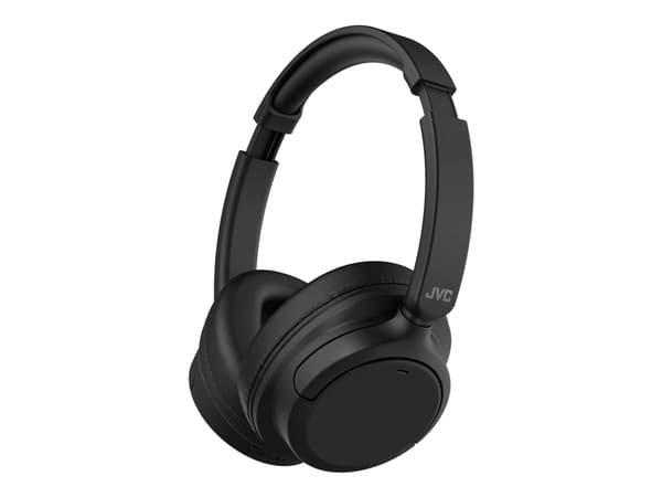 JVC HA-S75N - Hörlurar med mikrofon - fullstorlek - Bluetooth - trådlös - aktiv brusradering - ljudisolerande - svart