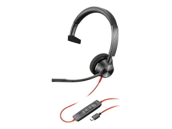 POLY Blackwire 3310 USB-C Headset, Wired, Office/Call center, 102 g, Headset, Black
