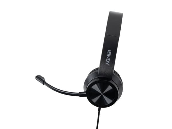 Lindy 20439, Ledningsført, 20 - 20000 Hz, Kontor/Callcenter, 132 g, Headset, Sort