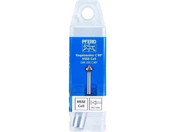 PFERD KES HSSE DIN 335 C90° 20,5, Borr, Elektriskt multiverktyg, Stål, Gjutjärn, Metall utan järn, Brons, Rostfritt stål, Aluminium, Koppar, Koboltle