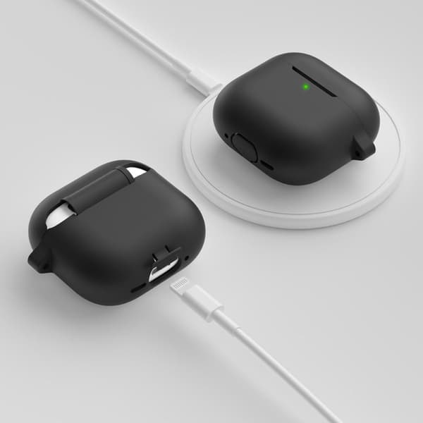 KeyBudz Elevate Series Skydd med nyckelring till Airpods 4th Gen - Svart