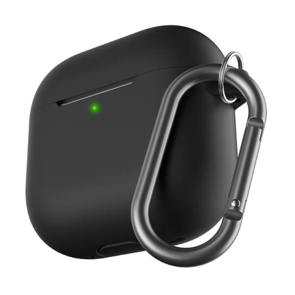 KeyBudz Elevate Series Skydd med nyckelring till Airpods 4th Gen - Svart